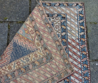 Caucasian Kuba, 151 x 100 cm., ca. 1900. Selvedges cut and renewed.                     