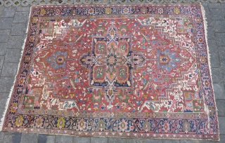 Heriz rug 375  x 275 cm., 12'4" x 9' ,ca. 1900.                     
