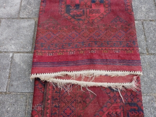 Ersari afghan main rug,ca. 1930, 320  x 220 cm., 10'6" x 7'3". With good pile and in very good condition and with original kilim endings and selvedges. One kilim ending with  ...