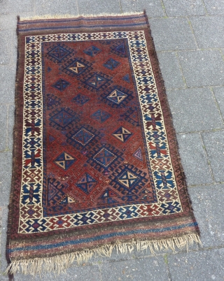 Baluch rug 152 x 89 cm., ca. 1900.                         