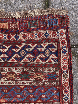 Antique Shahsavan sumakh Bag front, 64 x 56 cm., ca.1900, all natural dyes, good condition without repairs.                