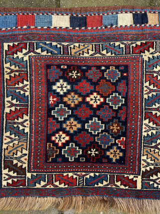 Sparkling Veramin Bag front, 59 x 62 cm., ca.1900, with well saturated dyes, all natural. In perfect condition, with full pile all over. Washed and clean. robvanwieringen@telfort.nl      