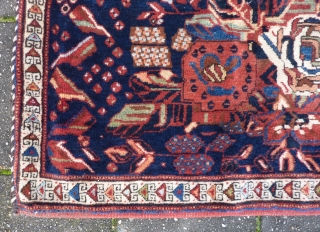 Afshar complete bag, excellent pile and condition, 65 x 93 cm.                      
