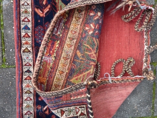 Afshar complete bag, excellent pile and condition, 65 x 93 cm.                      