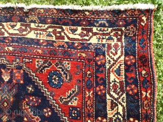 This estate-bought Malayer (circa 1900) had so much dirt in it you could have planted a garden on top.  Fortunately, the rug cleaned up nicely and is in surprisingly good condition.  ...