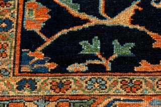 Early 20th century village rug, probably made near Hamadan.  3'5" x 4'10".  Very decorative.                 