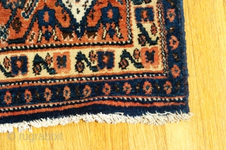 Senneh pile rug.  Probably early 20th c.  7'0" x 9'7".  Clean and floor ready.                