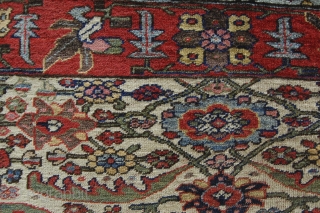 3'4" x 3'5" Bidjar sampler. Decent shape. All there, with complete end and side finishes.                  