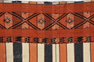 Kachin opened tube skirt - Myanmar (Burma)  Collected in 1990 in Burma
Cotton striped cloth with wool and cotton brocading  Circa 1950-1960.
Very good condition - vibrant colors

29 x 60 inches (77  ...