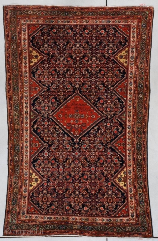 #7382 Fereghan Antique Persian Rug 4’2″ X 6’5″
This antique Fereghan Persian Oriental Carpet dated 1874 measures 4’2” X 6’5” (128 x 198 cm). This is the finest woven Fereghan I have ever  ...