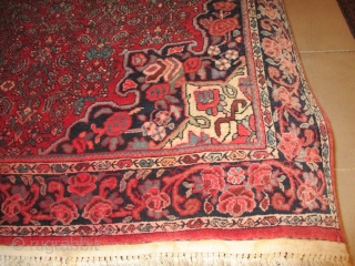 Bidjar Persian Oriental Rug  #7952

This circa 1930 antique Bidjar Persian Oriental Rug measures 4’6” X 6’8”. It is wool on cotton Bidjar with a pulled center medallion in indigo and ivory  ...