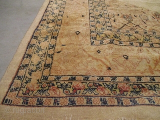 Antique Hadjalili Tabriz Rug 4’3” X 5’9” #7915
This Hadjalili Tabriz measures 4’3” X 5’9”. It has a diamond shaped center motif in ivory containing a pulled diamond shaped motif in a darker  ...