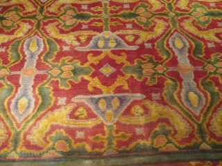 Antique European Rug #7942 Price on Request Size: 13’5” x 16’6” This gigantic European rug measures 13’5” x 16’6”. It is most probably a Donegal rug and possibly designed by Voysey. I  ...