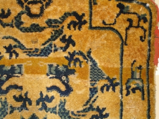 http://www.antiqueorientalrugs.com/CLOSEUP%20PAGES/4546%20tibetan.htm This circa 1850 Ningxia Chairback measures 2'2" X 2'5". The buyer pays the shipping. Please visit our website at www.antiqueorientalrugs.com  INVENTORY #  4546




       