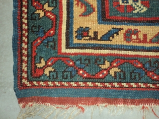 
#6020 Megri Antique Turkish Rug 
This mid 19th century Megri or Makri antique Oriental carpet measures  3’3″ x 5’3″ (100 x 161 cm). It has a single panel in blue with  ...