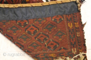 TURKMEN AFGHANISTAN CARPET, CIRCA 1940:

Overall- 1' x 4'8"                         