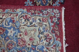 PERSIAN KERMAN RUG:

Dimensions- 4' x 6' 11"                          