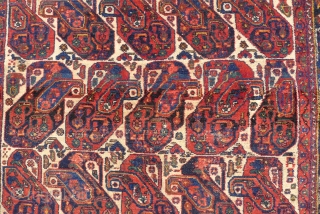 .Afshar rug, Mother and child Boteh design, 6.2ft x 4.8ft. (186 x 148 CM.) Around 1910
                 