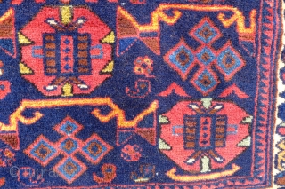 An Afshar Bag. 2.7x1.9ft. (83 x 57 cm.) early 20 th. century. with unusual variant of "mina Khani" design.
In excellent full-piled condition. Lit. Ref. Afshar, Tribal weaves from SE Iran, Parviz Tanavoli,  ...