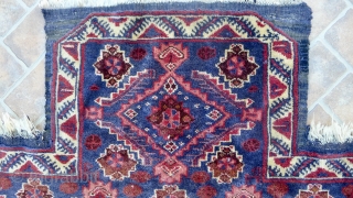 A Baluch Saddle Cover (Ruzini) 105 x 45 cm. Salar Khani tribe, Khorasan province, NE Persian                 