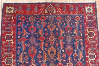 Zagly Kuba rug with an attractive variation of the Afshan pattern, 190 x 145 cm. circa 1930.
Finely knotted with glossy, local mountain wool.
In excellent  full-piled condition with one small repair.
Original unwrapped  ...