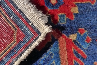 Zagly Kuba rug with an attractive variation of the Afshan pattern, 190 x 145 cm. circa 1930.
Finely knotted with glossy, local mountain wool.
In excellent  full-piled condition with one small repair.
Original unwrapped  ...