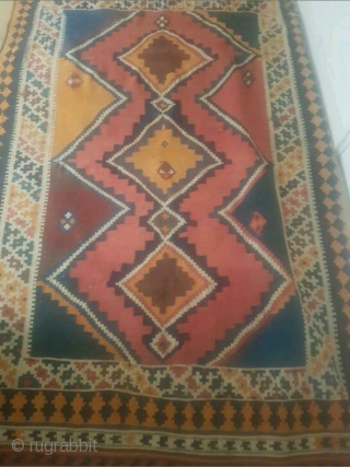 Antique Qashqai melki, size: 240 x 145 cm. In good condition                      