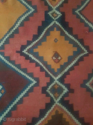 Antique Qashqai melki, size: 240 x 145 cm. In good condition                      