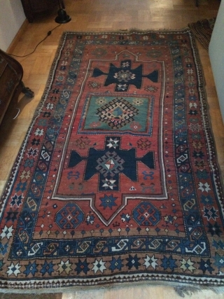 Caucasian, All natural dyes, in good condition 
Size: 150 x 240 cm                     