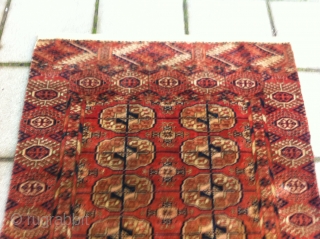 Turkmen 82 x 112 cm, nice piece in a condition (rug was once wider)                   