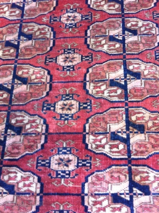 Turkmen 82 x 112 cm, nice piece in a condition (rug was once wider)                   