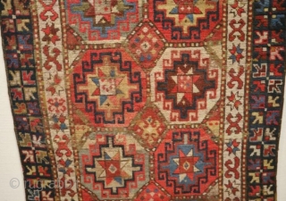 Kazak rug 236 x 102, very colorful and in good condition                      