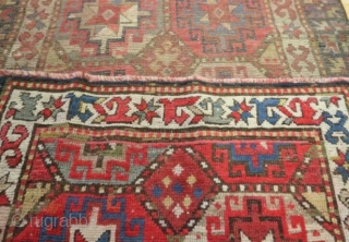 Kazak rug 236 x 102, very colorful and in good condition                      