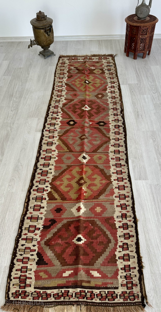 Antique Caucasus kilim runner. 72 x 260 cm. Circa 1900s. Great condition. Fully wool. Contact: rohat_berk_kartal@hotmail.com                 