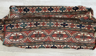 Antique Caucasus Sumak mafrash bedding bag. Shahsavan origin. Available. Contact: rohat_berk_kartal@hotmail.com                      