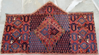 Unusual heptagonal Ersari Asmalyk in mint condition, circa 1800, 49"X 29"[125 X 74cm]                    