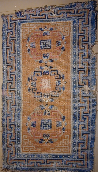 Tibetan rug, 19th.century, 3'10'' X 2'3''                           