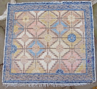 Rare Ningxia seating mat,  18th century, 28'' X 26''(71 X 66cms)                     