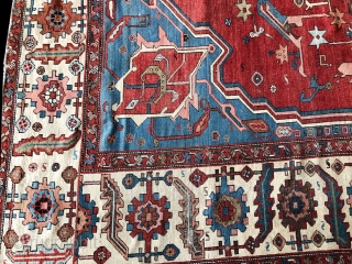 Size 10'-2" x 14'-5", condition very good for its age, of course some small minor wear could be seen but no repair is needed at could be used as is. No repair,  ...