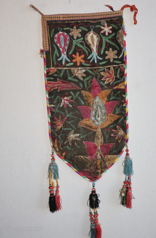 An exceptionally rare antique Lakai Shield called a "Uuk kap" for the Uuk was the tent poles tied in two bundles and loaded on a horse during migration, made by the enigmatic  ...