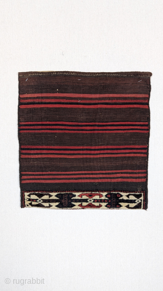 Antique Baluch chanteh with silk highlights and a beautifully woven carpet  back.

The bag has wonderful greens, blues, and red dyes. It is woven circa 1910 or before and is in excellent  ...
