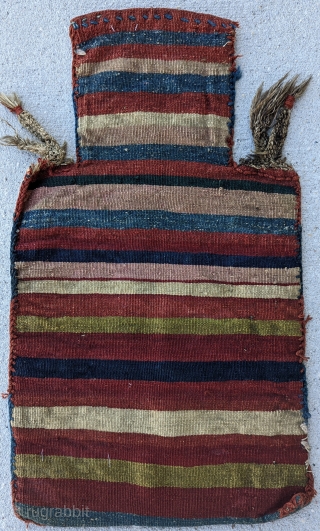 A beautiful Antique large  Kurd saltbag,Highly rare and unique, excellent condition,size 2'4" ×1'4"
                   