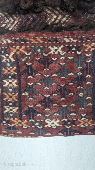 Antique small Yomut kilim khorjin, circa 1920 or before with a wonderful range of colors and a unique size, in excellent condition. you can directly contact us at rubiadarya@mymts.net    