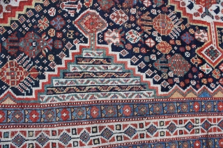 Antique Qashqai Rug


	
Category: 	Antique
Origin: 	Persian 
City/Village: 	Qashqai
Size cm: 	135 x 270
Size ft: 	4'6'' x 9'0''
Code No: 	R2842
Availability: 	In Stock


This rug is over hundred years old and some minor damage    