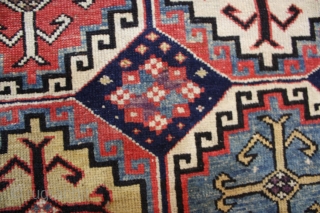 Shirvan Rug


Category: 	Antique
Origin: 	Caucasian
City/Village: 	Shirvan
Size cm: 	172 x 108
Size ft: 	5'8'' x 3'7''
Code No: 	R1145
Availability: 	In Stock

This rug is over hundred years old and very good condition.      