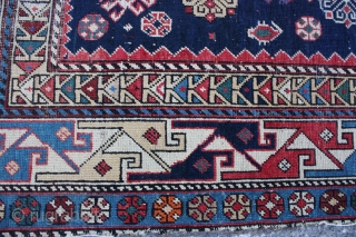 Antique Caucasian Shirvan Rug,
Size cm:161 x 131,
Size ft:5'4 x 4'4,
Code No:R3849,
Availability:In Stock,
This rug is over hundred years old and some minor damage           