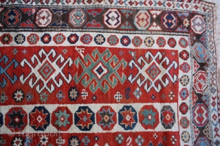 Antique Caucasian Kazak Rug

	
Category:Antique
Origin:Caucasian 	
City/Village:Kuba
Size cm:120 x 230
Size ft:4'0'' x 7'8''
Code No:R4813
Availability:In Stock
Price:On Request

This rug is over hundred years old and some minor damage         