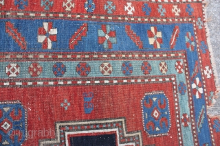 Kazak Rug


Category: 	Antique
Origin: 	Caucasian 
City/Village: 	Kuba
Size cm: 	173 x 235
Size ft: 	5'9'' x 7'10''
Code No: 	R4873
Availability: 	Sold



This rug is over hundred years old and some minor damage      