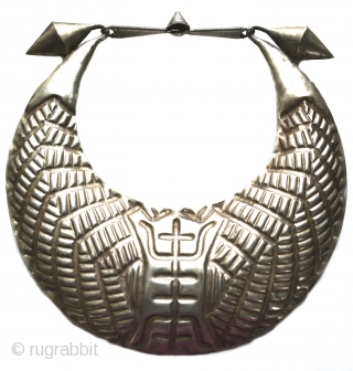 Incredible rare silver vintage Miao Hmong ceremonial collar necklace from Tibet. This necklace was used ceremonially, often for weddings and probably dates to the early 1950's. Excellent condition for its age and  ...