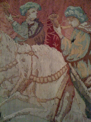 French Tapestry 100 to 200 years old in a fairly good condition, 10ft. x 6ft.                  